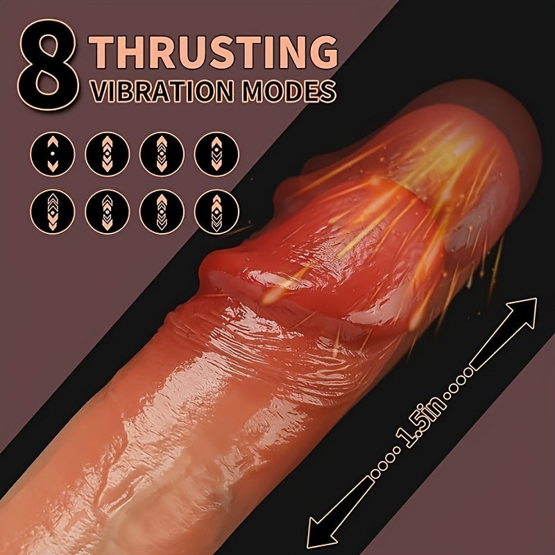 Powerful Thrust Liquid Silicone Electric Dildo