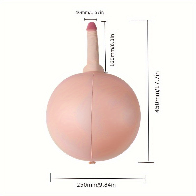 Inflatable Penis Ball with Foot Pump