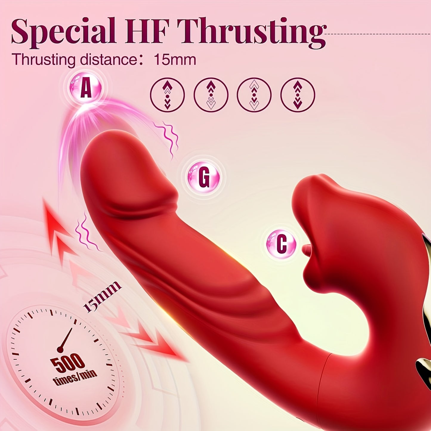 3-in-1 Mouth Slap Lick and Tongue Vibrator