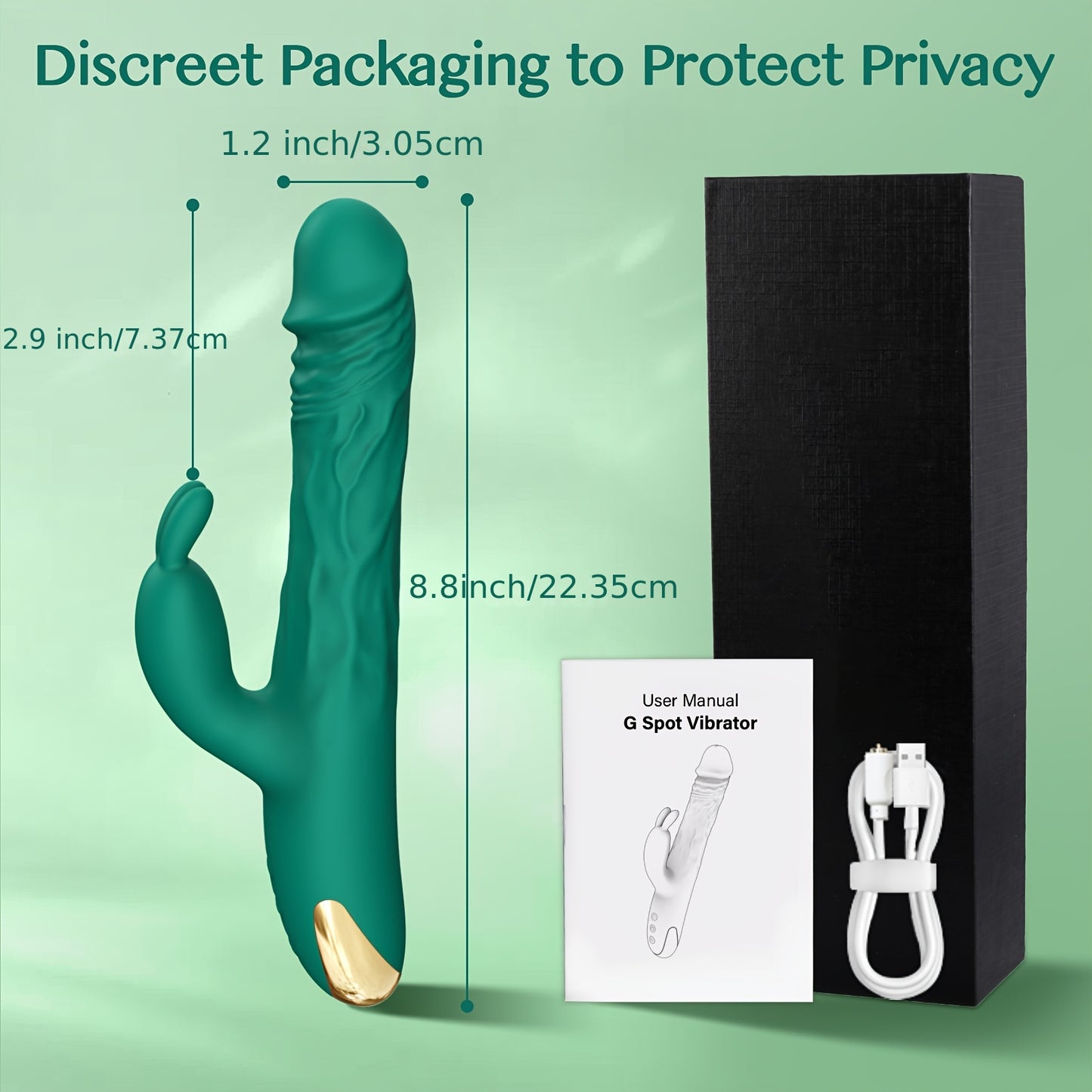 Green Rabbit G Spot Vibrator 1.0