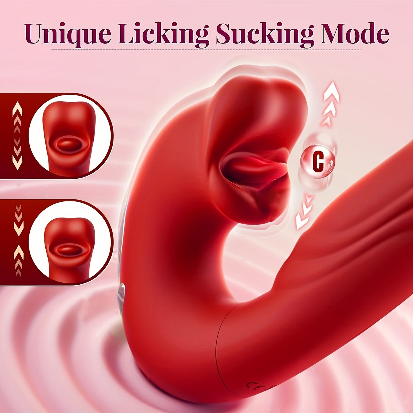 3-in-1 Mouth Slap Lick and Tongue Vibrator