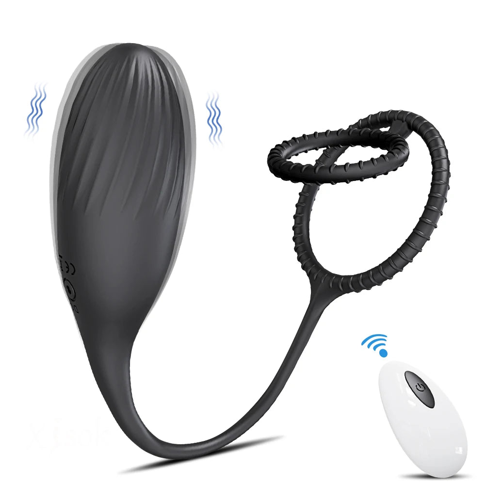 Vibrating Anal Plug With Remote Control