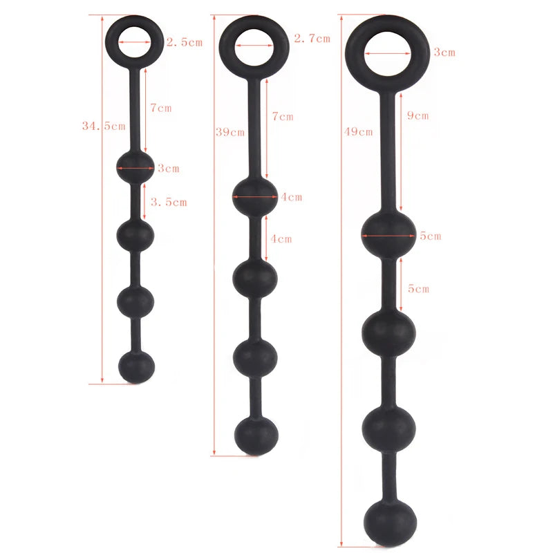 Black Anal Beads 1.0