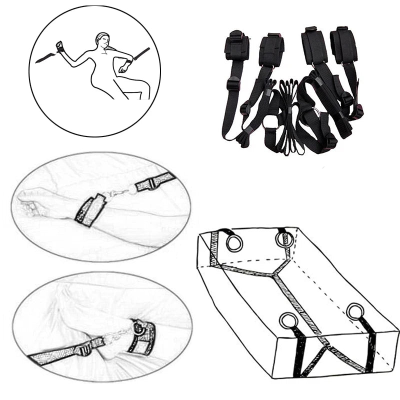 Erotic Bondage Bed Set