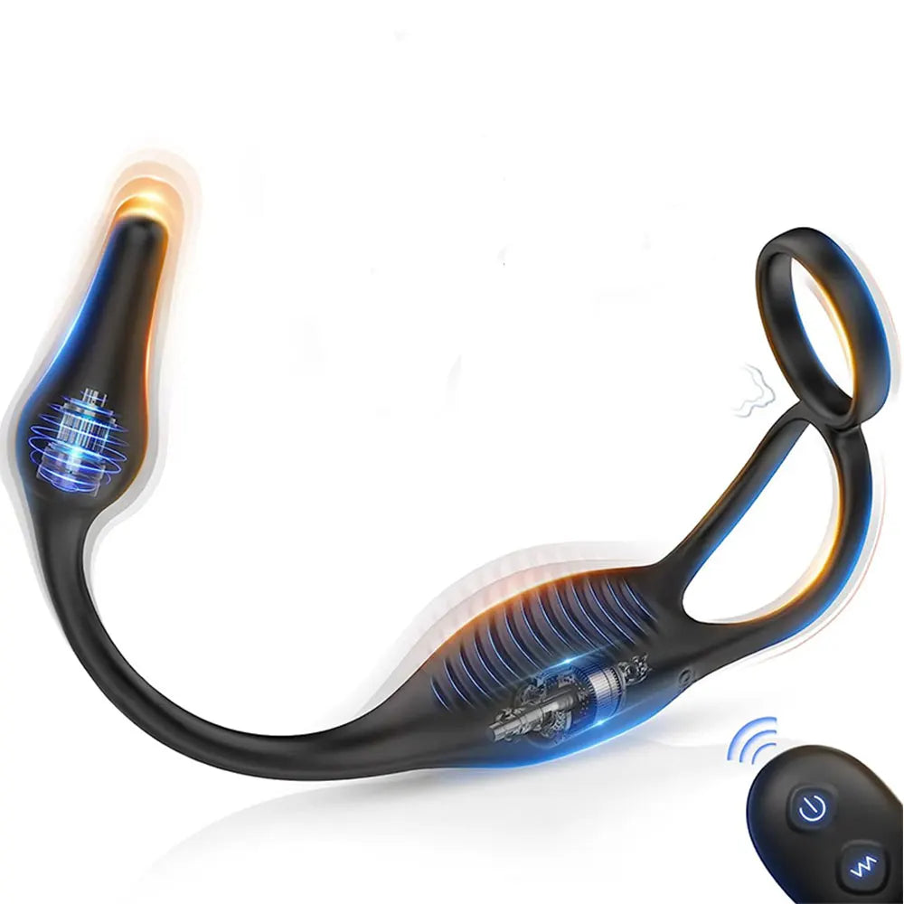 Vibrating Anal Plug With Remote Control