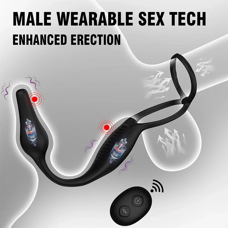 Vibrating Anal Plug With Remote Control