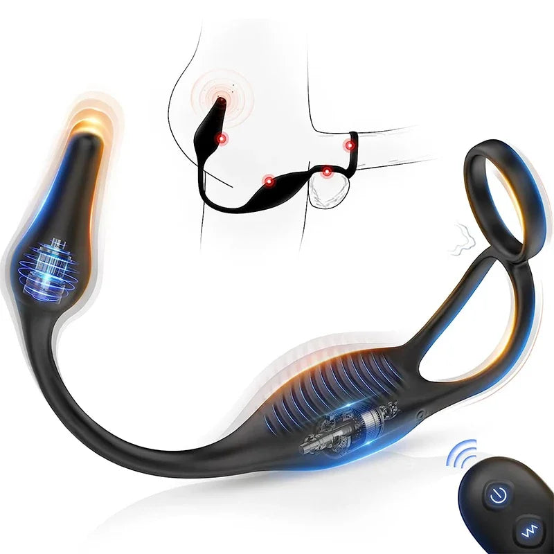 Vibrating Anal Plug With Remote Control
