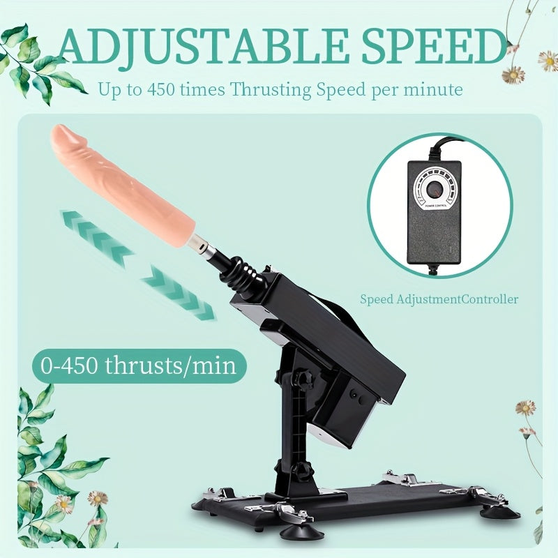 PinkEden's Sex Machine With 8 Attachments