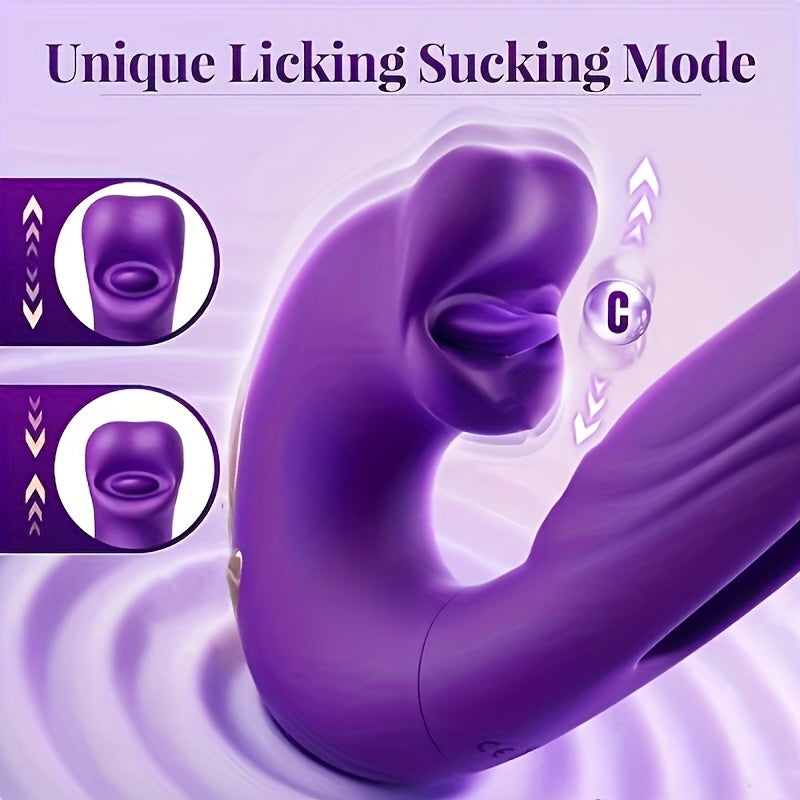 3-in-1 Mouth Slap Lick and Tongue Vibrator