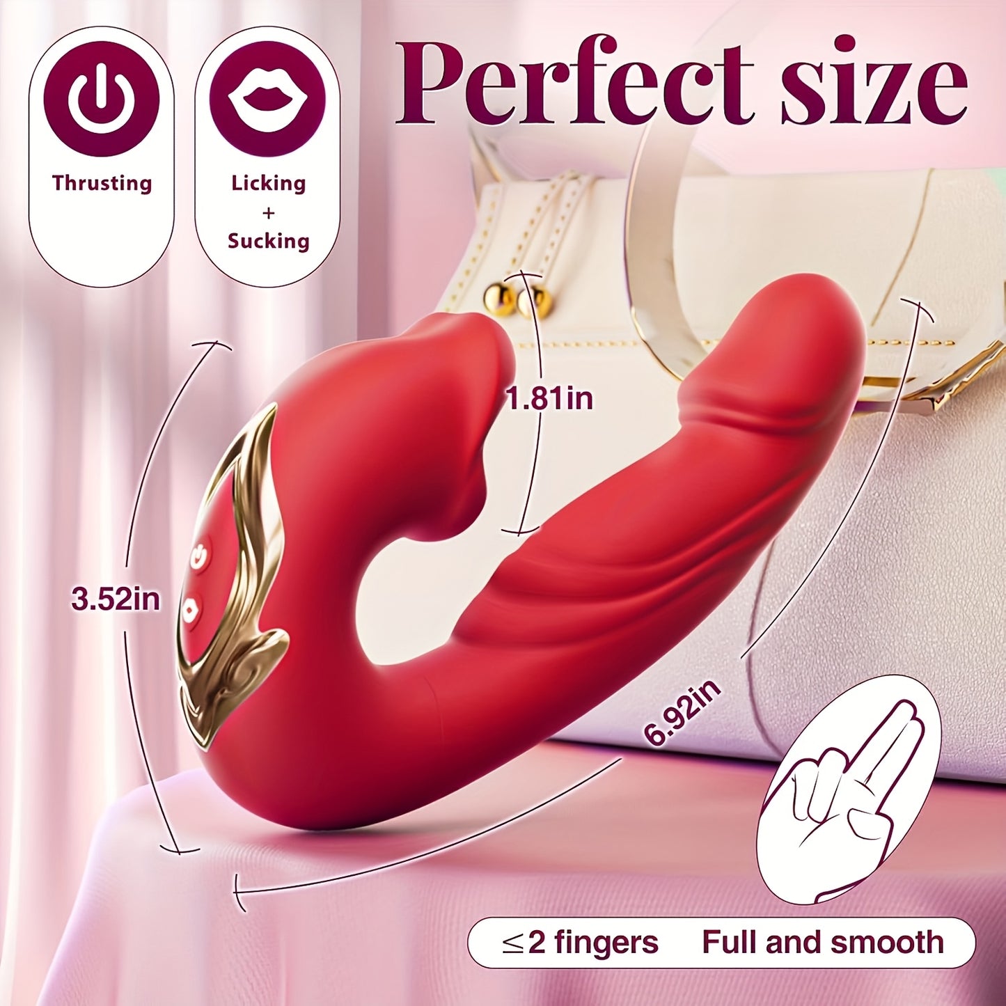 3-in-1 Mouth Slap Lick and Tongue Vibrator