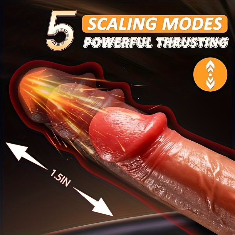 Powerful Thrust Liquid Silicone Electric Dildo