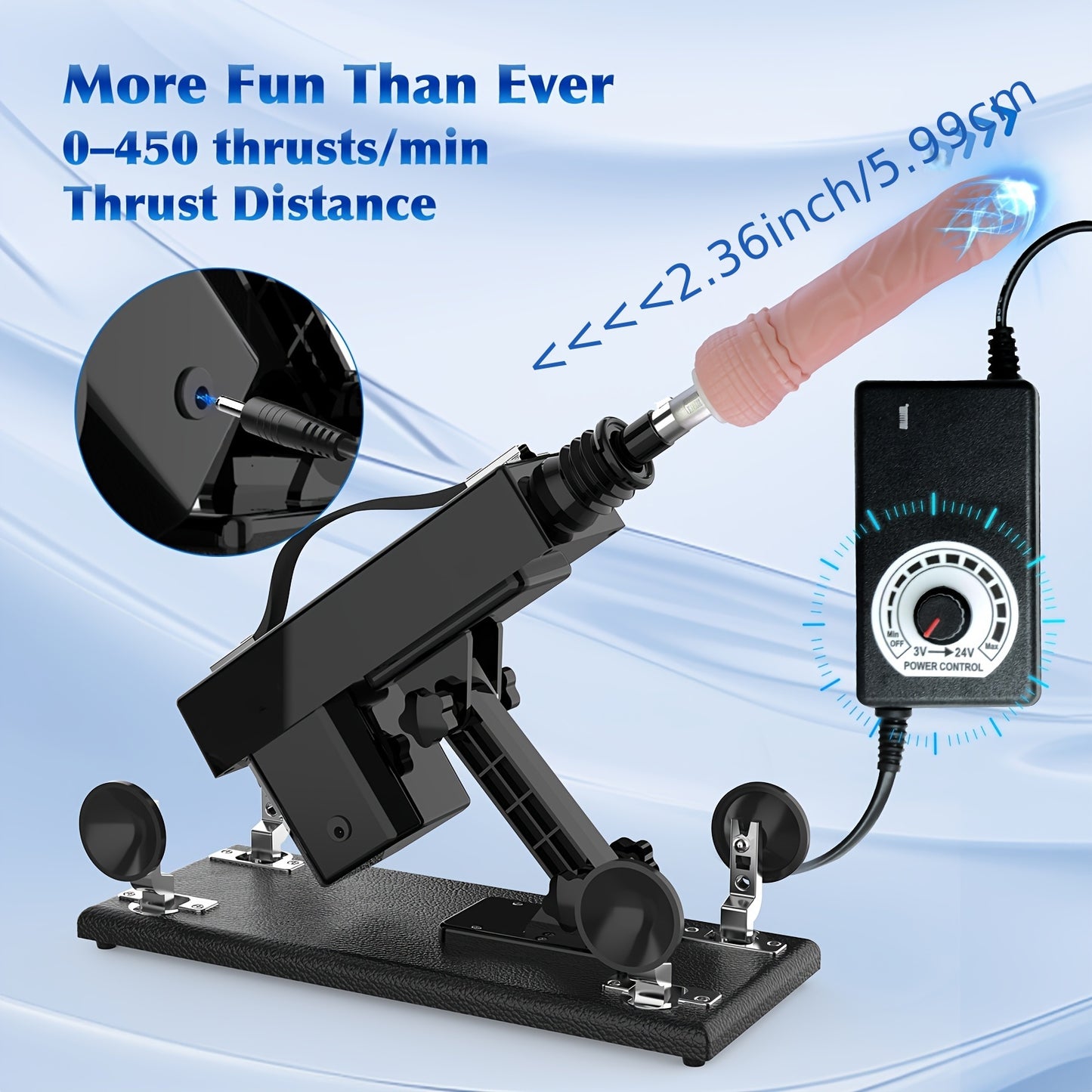 PinkEden's Sex Machine With 7 Attachments