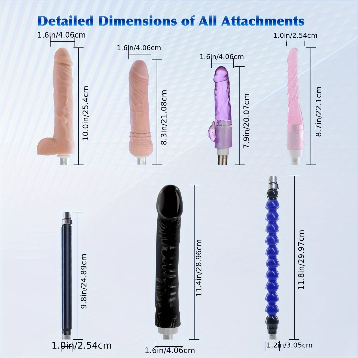 PinkEden's Sex Machine With 7 Attachments