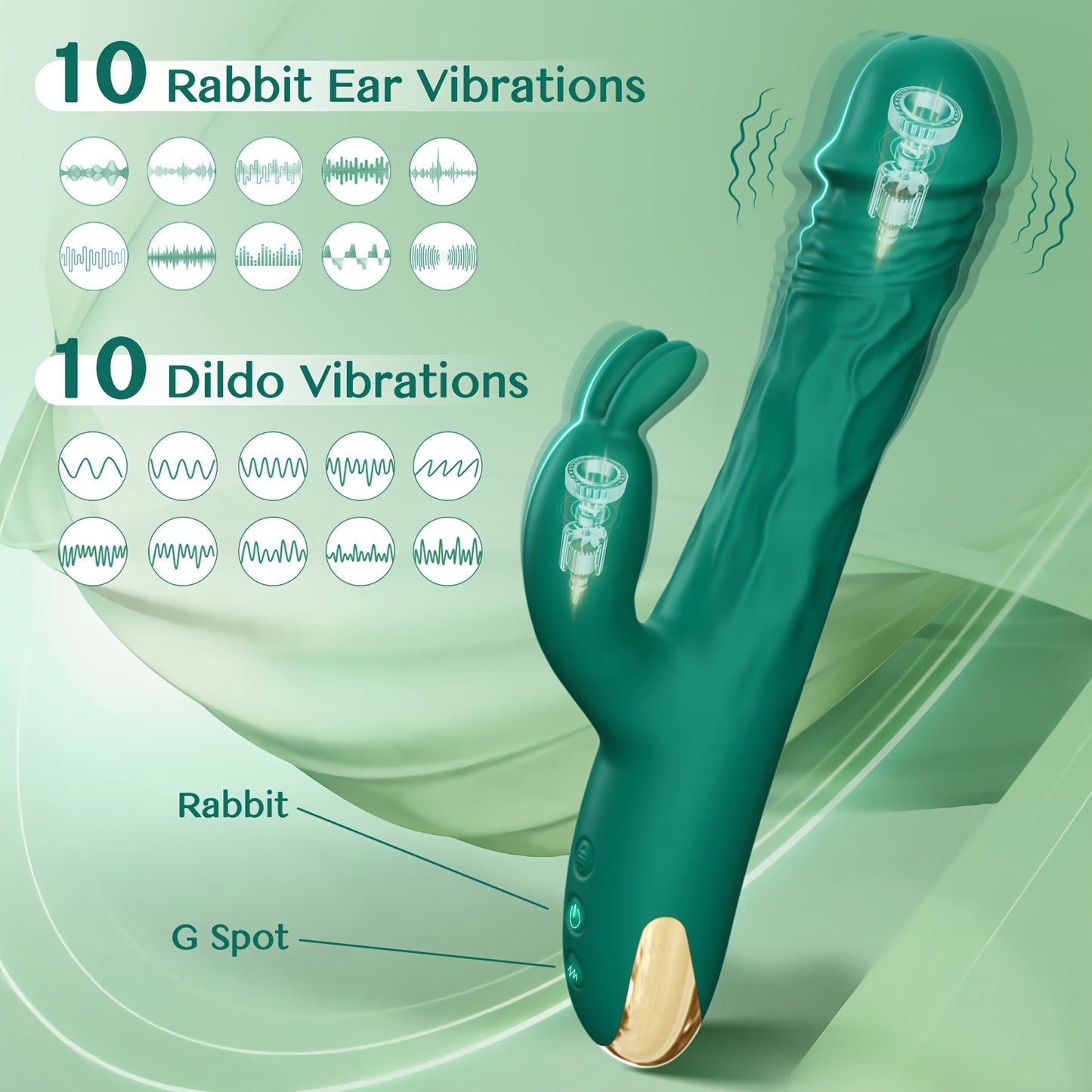 Green Rabbit G Spot Vibrator 1.0
