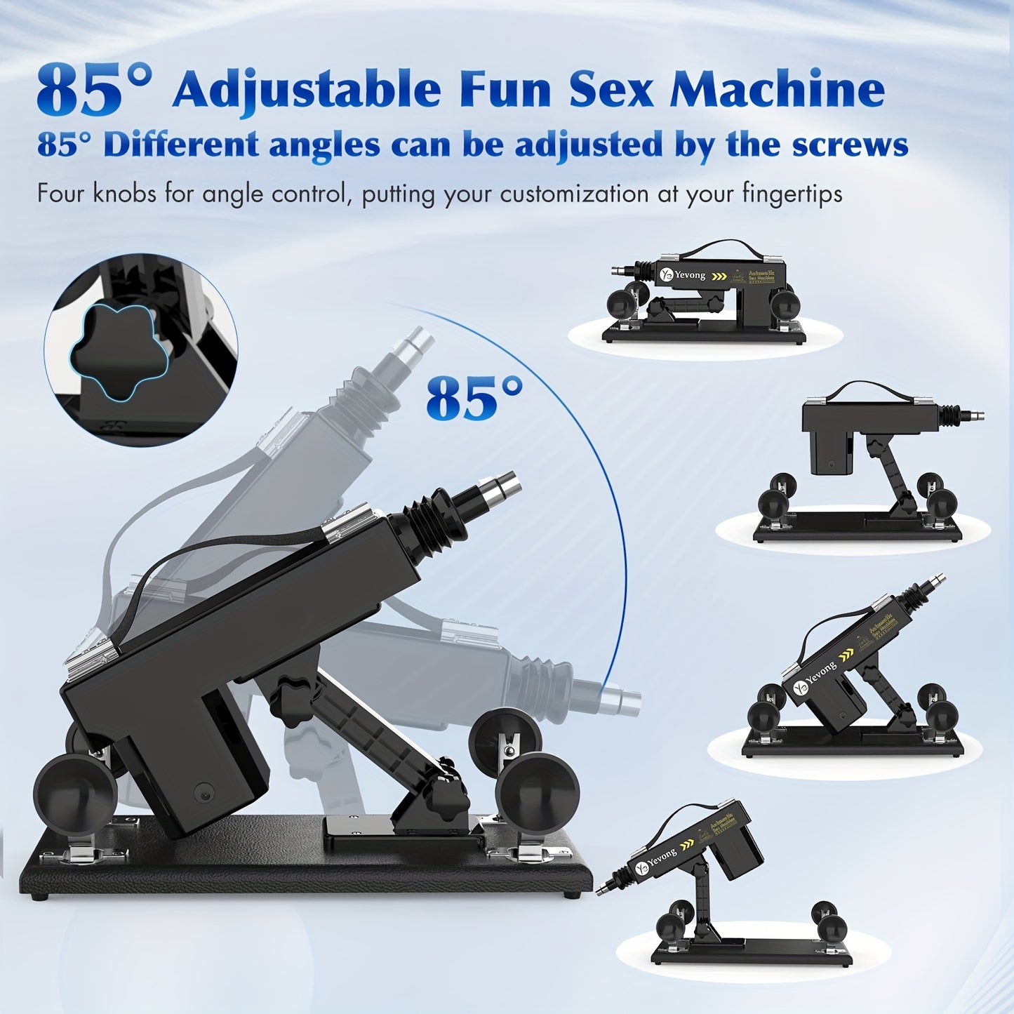 PinkEden's Sex Machine With 7 Attachments