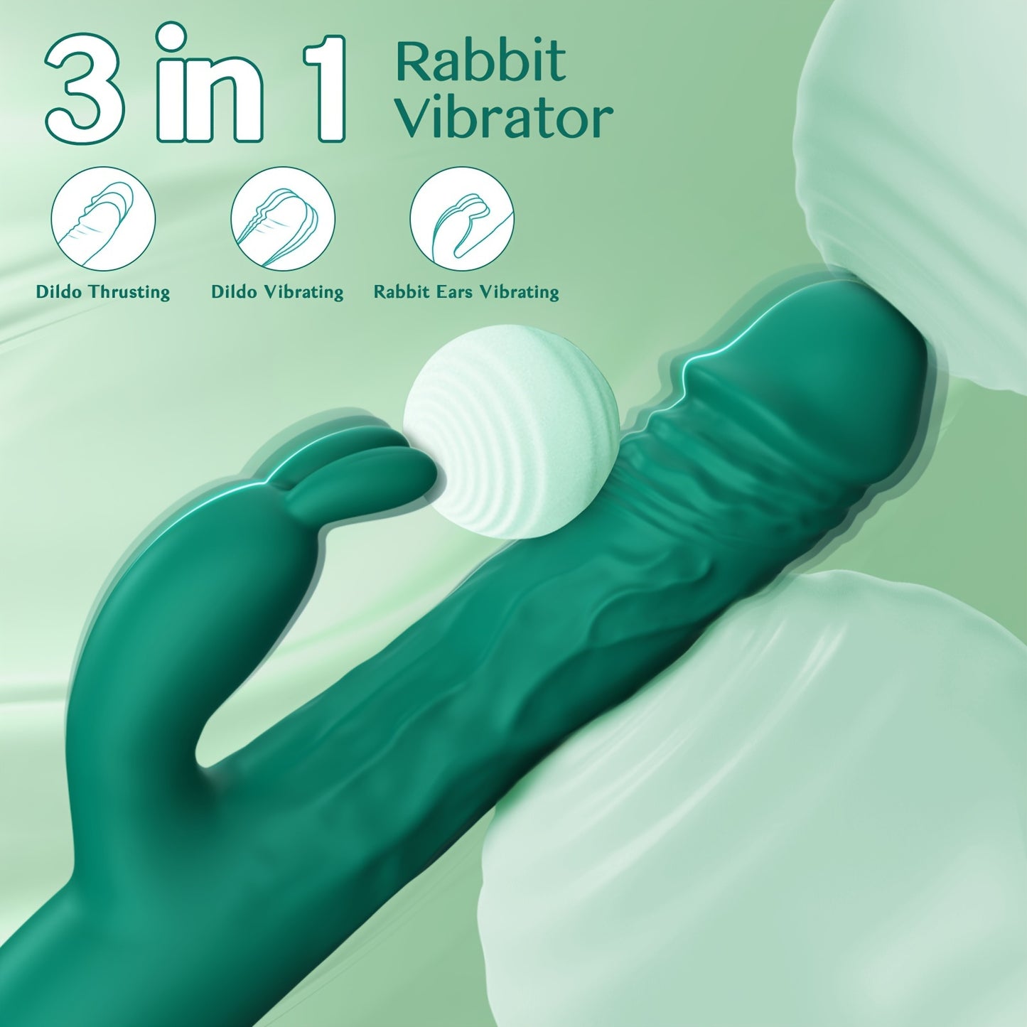 Green Rabbit G Spot Vibrator 1.0