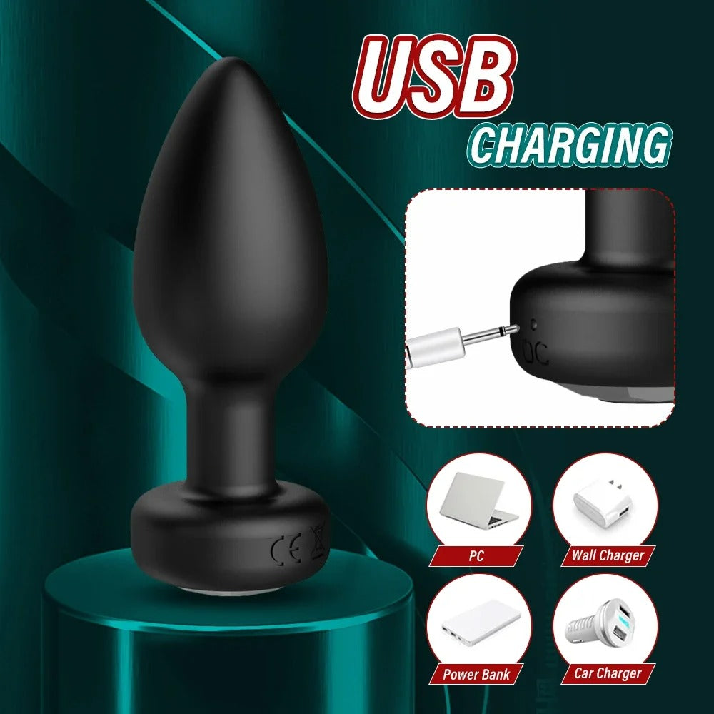 Vibrating Anal Butt Plug 4000