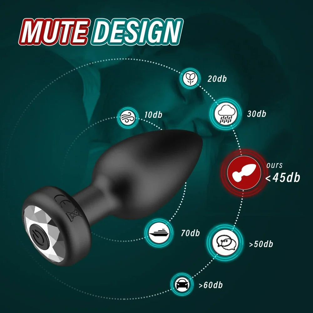 Vibrating Anal Butt Plug 4000