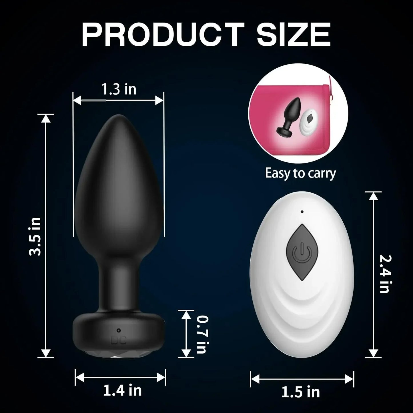 Vibrating Anal Butt Plug 4000