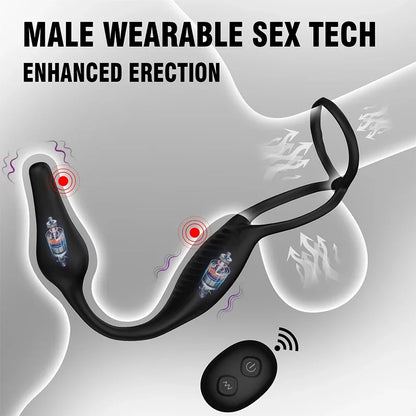 Vibrating Anal Plug With Remote Control