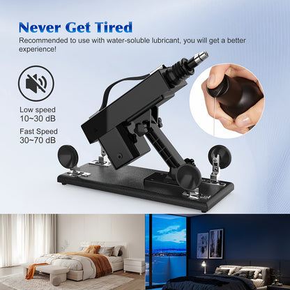 PinkEden's Sex Machine With 7 Attachments