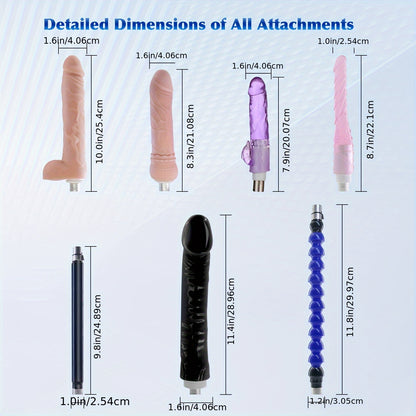 PinkEden's Sex Machine With 7 Attachments