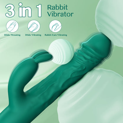 Green Rabbit G Spot Vibrator 1.0